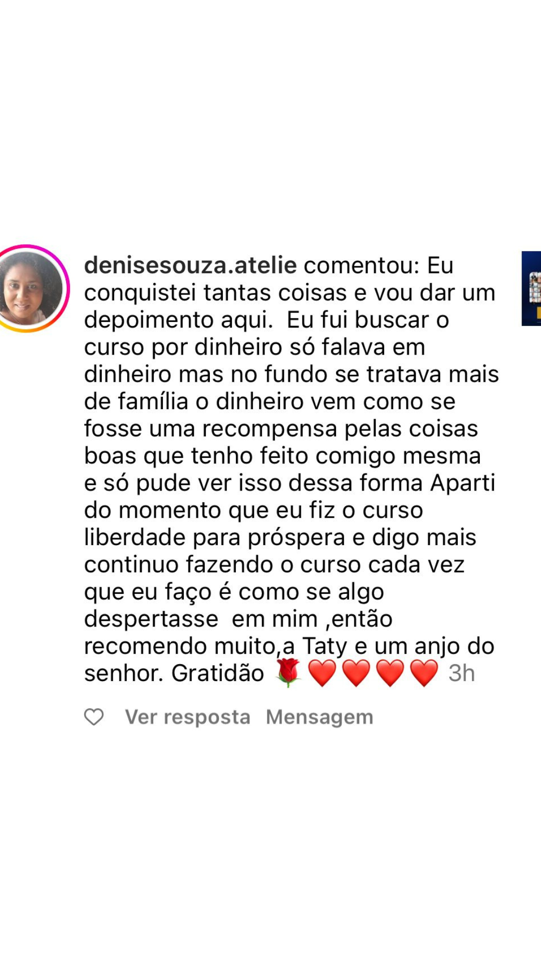 Resultado Denise Souza